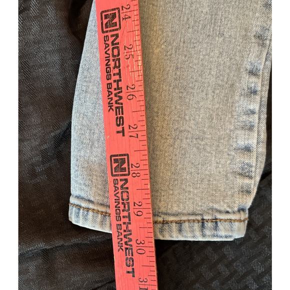 Forever 21 Jeans Size W32 L30 Light Distressed Roses Embroidered Skinny - Picture 6 of 7